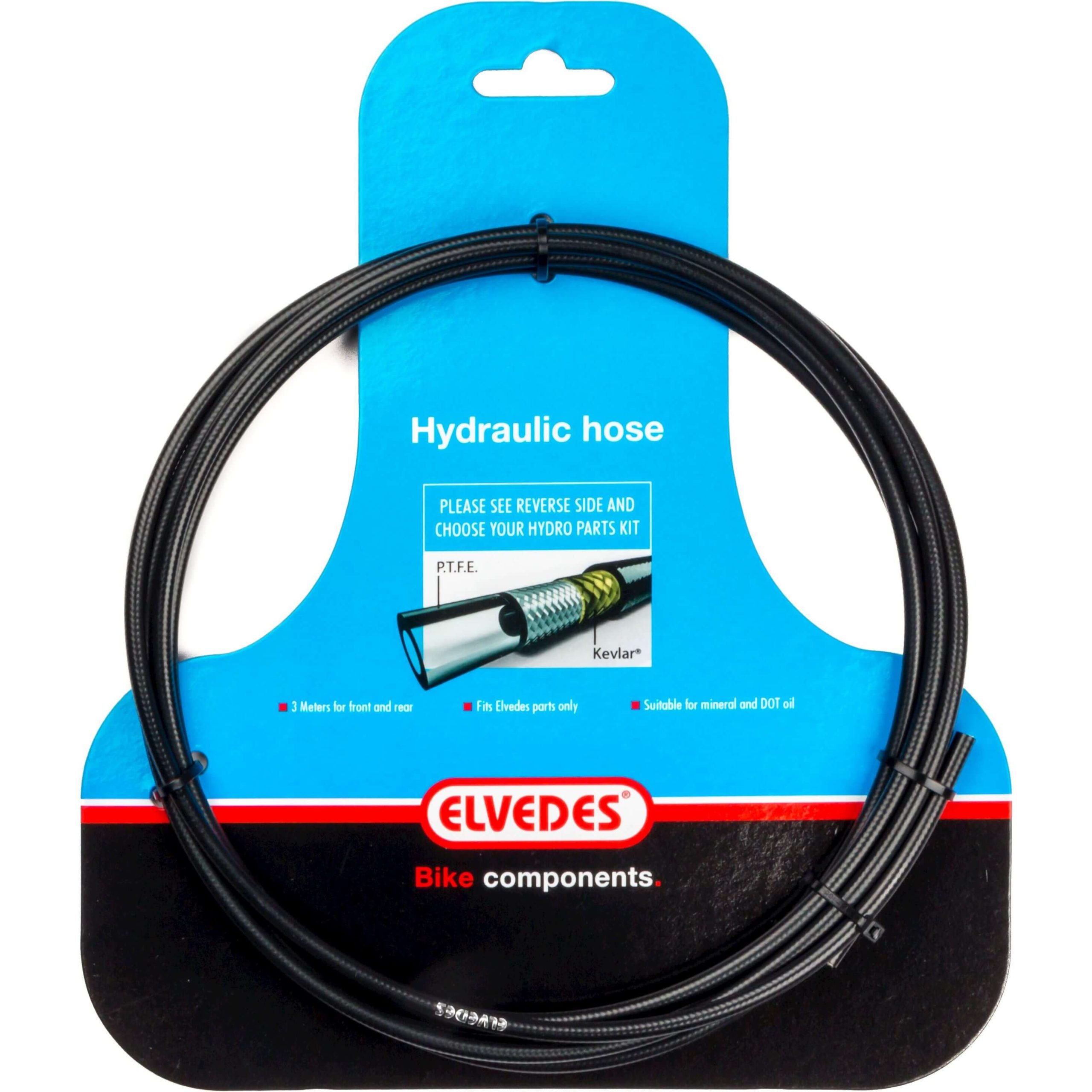Elvedes hydro leiding 3m zwart