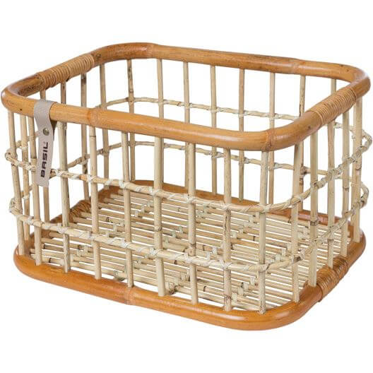 Basil mand Green Life Rotan L 30L natural bruin 46x35x28cm