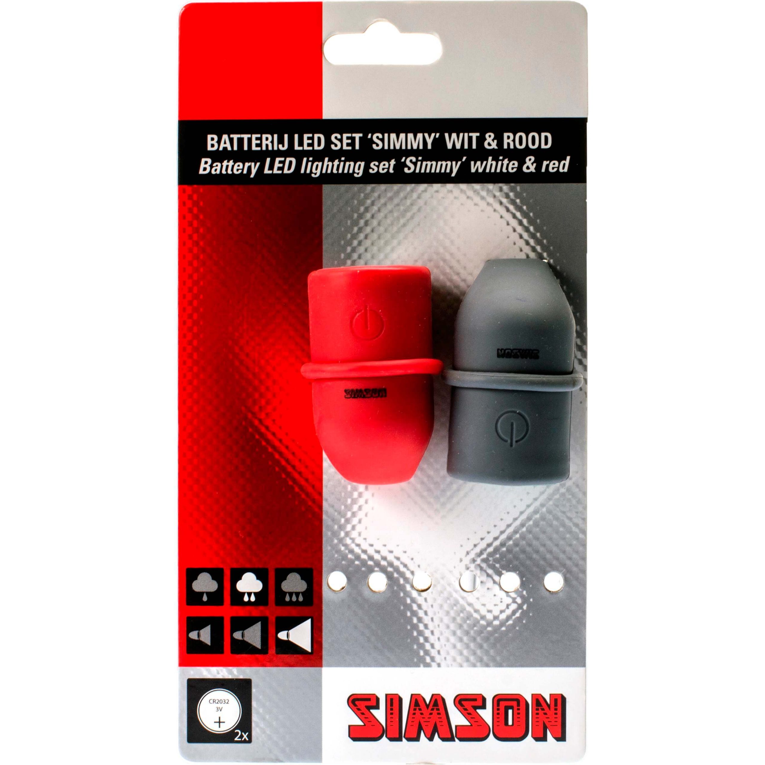 Simson verlichtingsset Simmy batterij