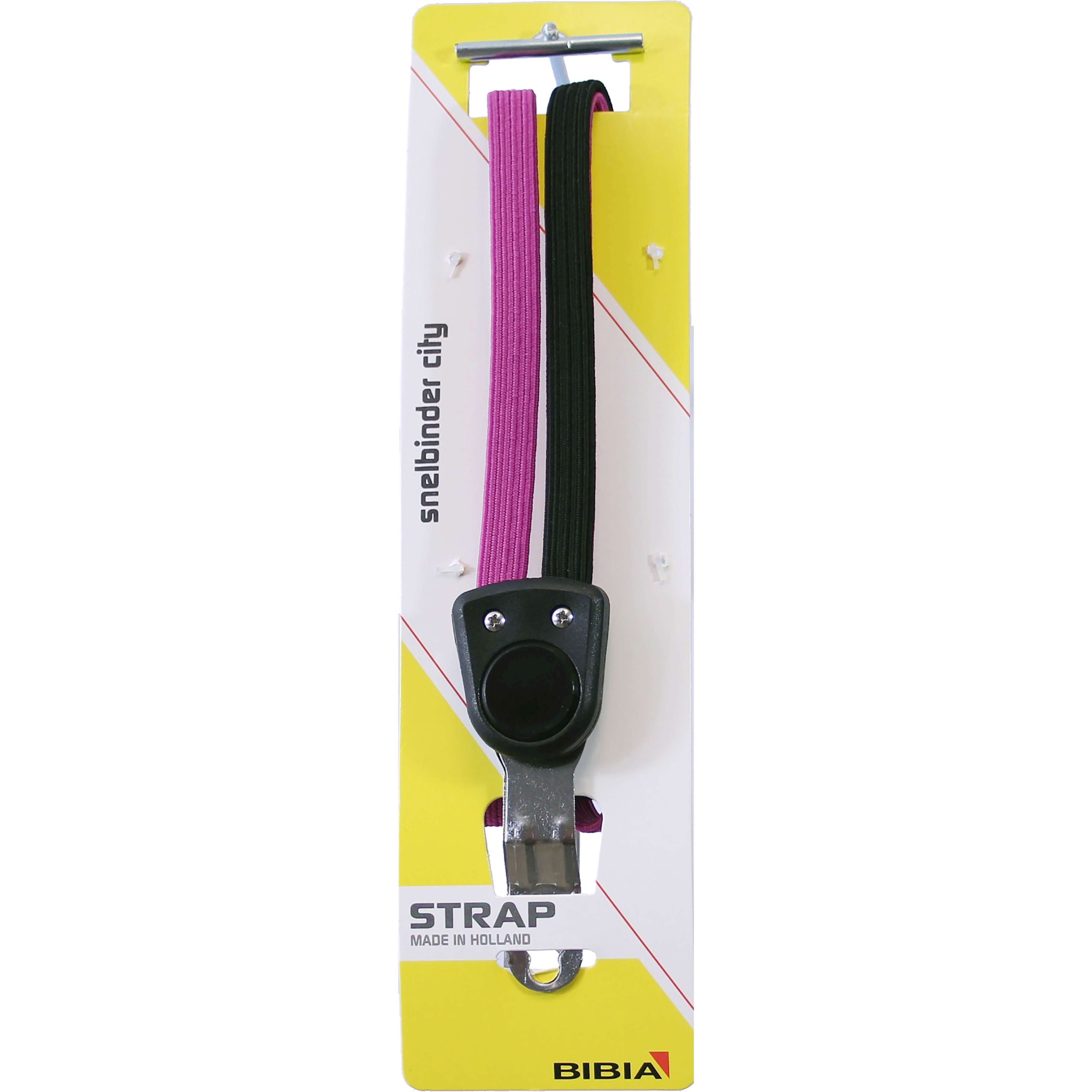 Bibia triobinder City tour extra lang zwart/roze op kaart