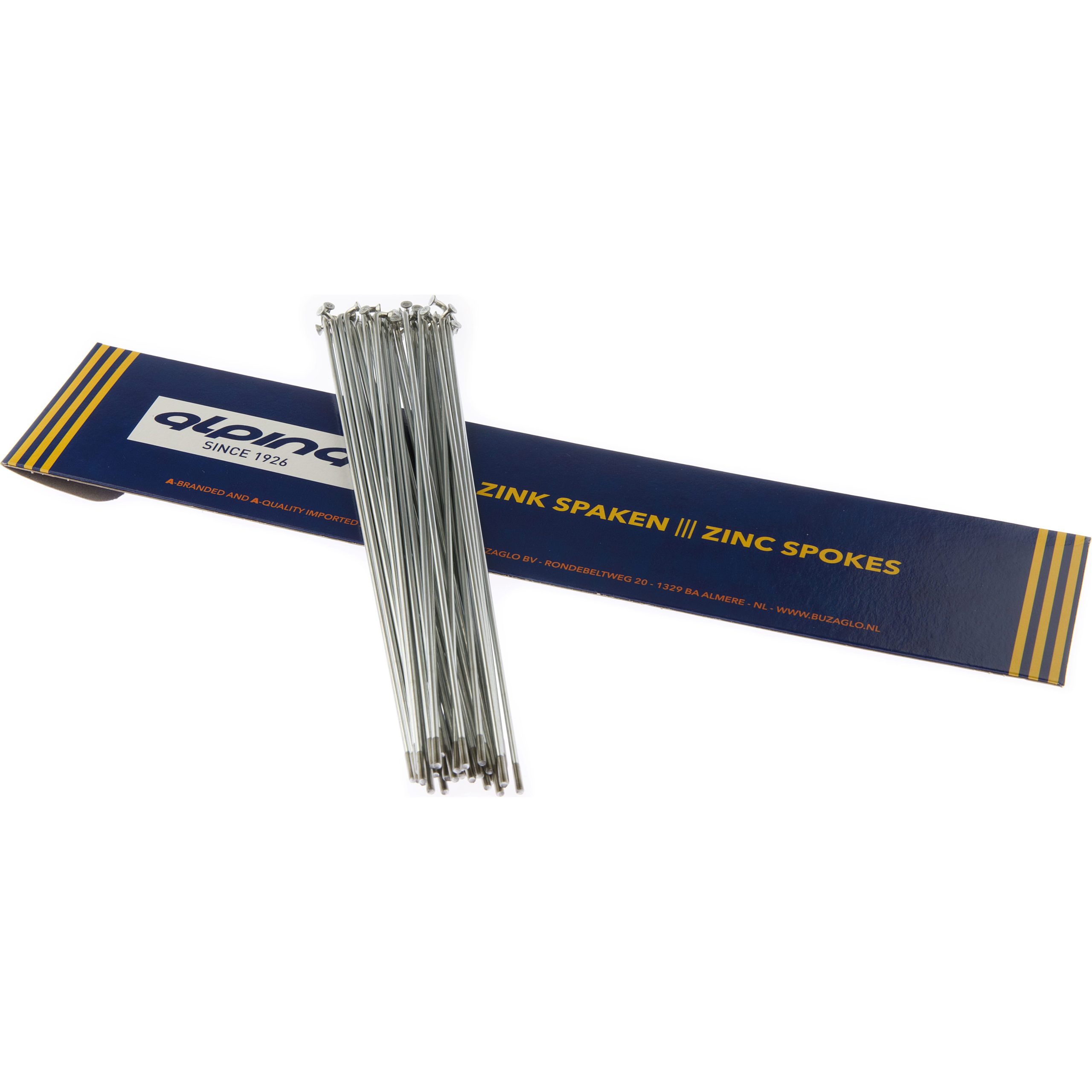 Alp spaak 13-230mm zink zilver (36 stuks)