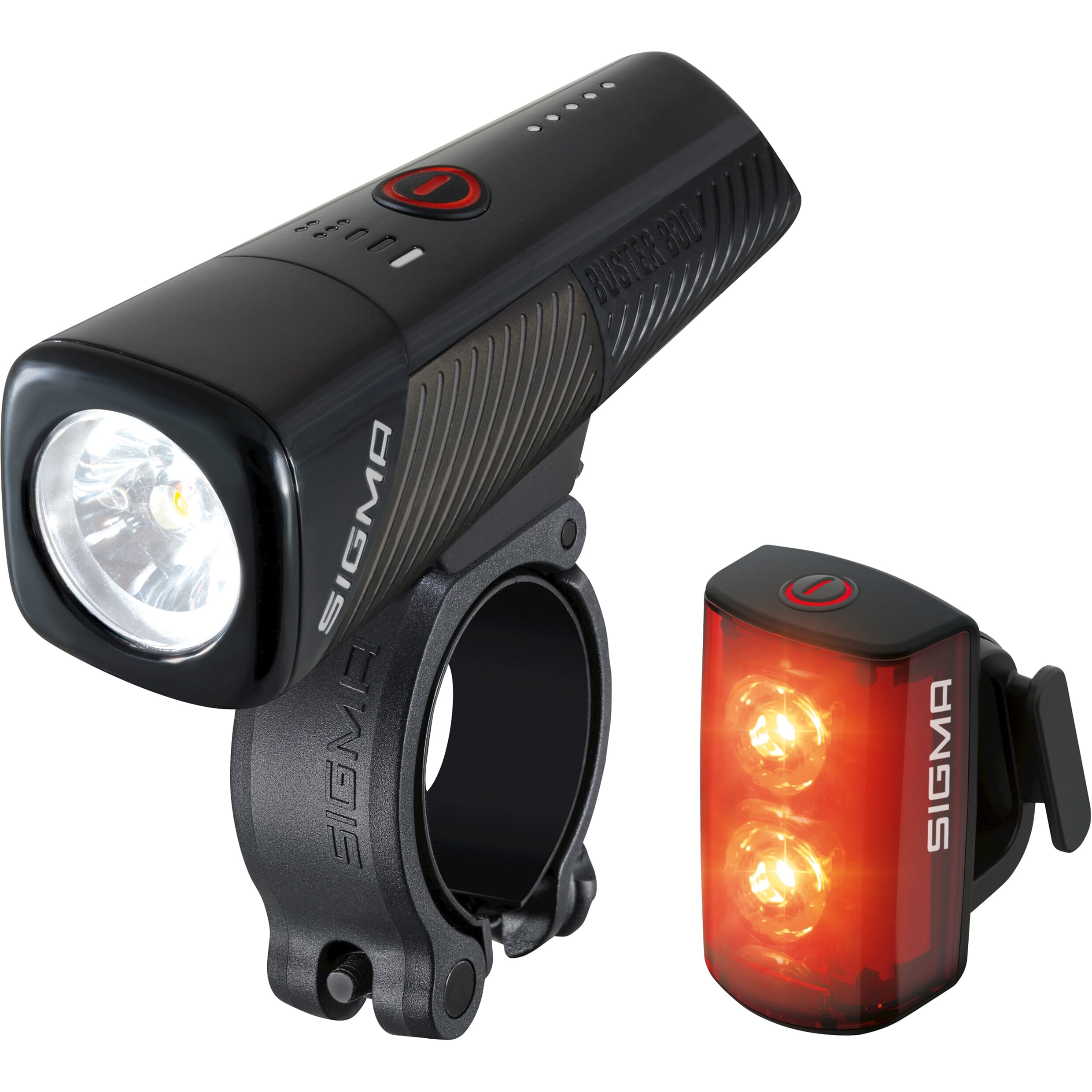 Sigma verlichtingsset Buster 800 + Buster RL 80 usb