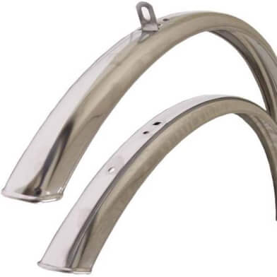 spatbord set 27 RVS zonder stang