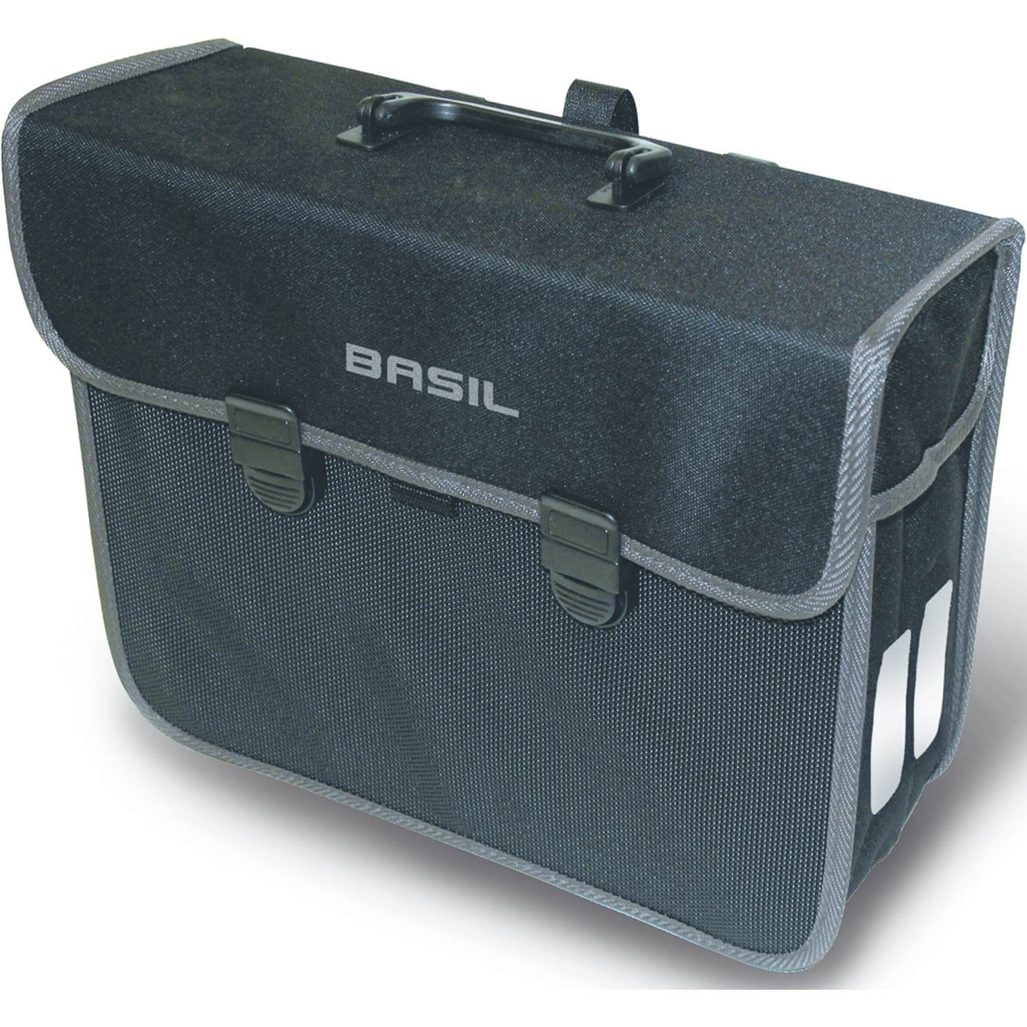 Basil fietstas enkel Malaga zwart 13L
