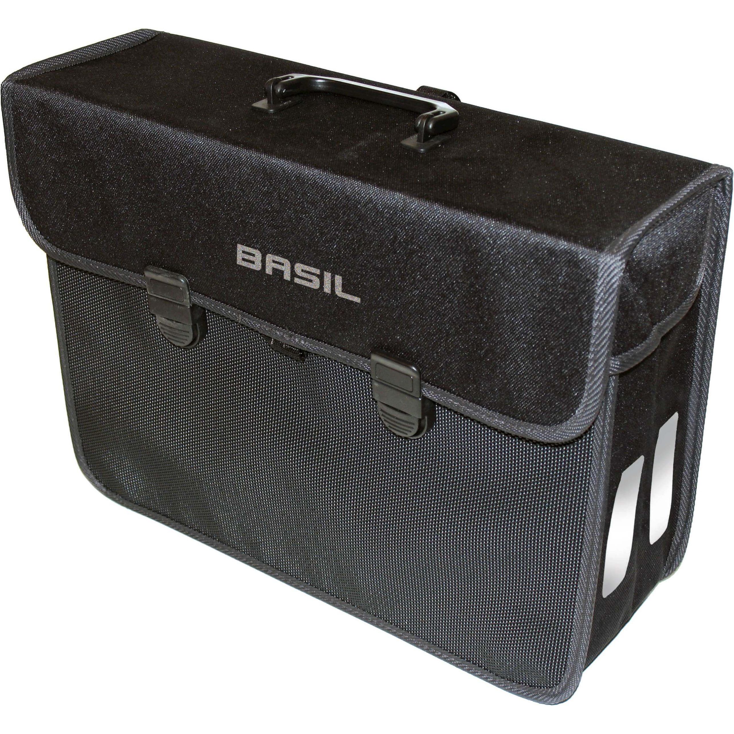 Basil fietstas enkel Malaga XL zwart 17L