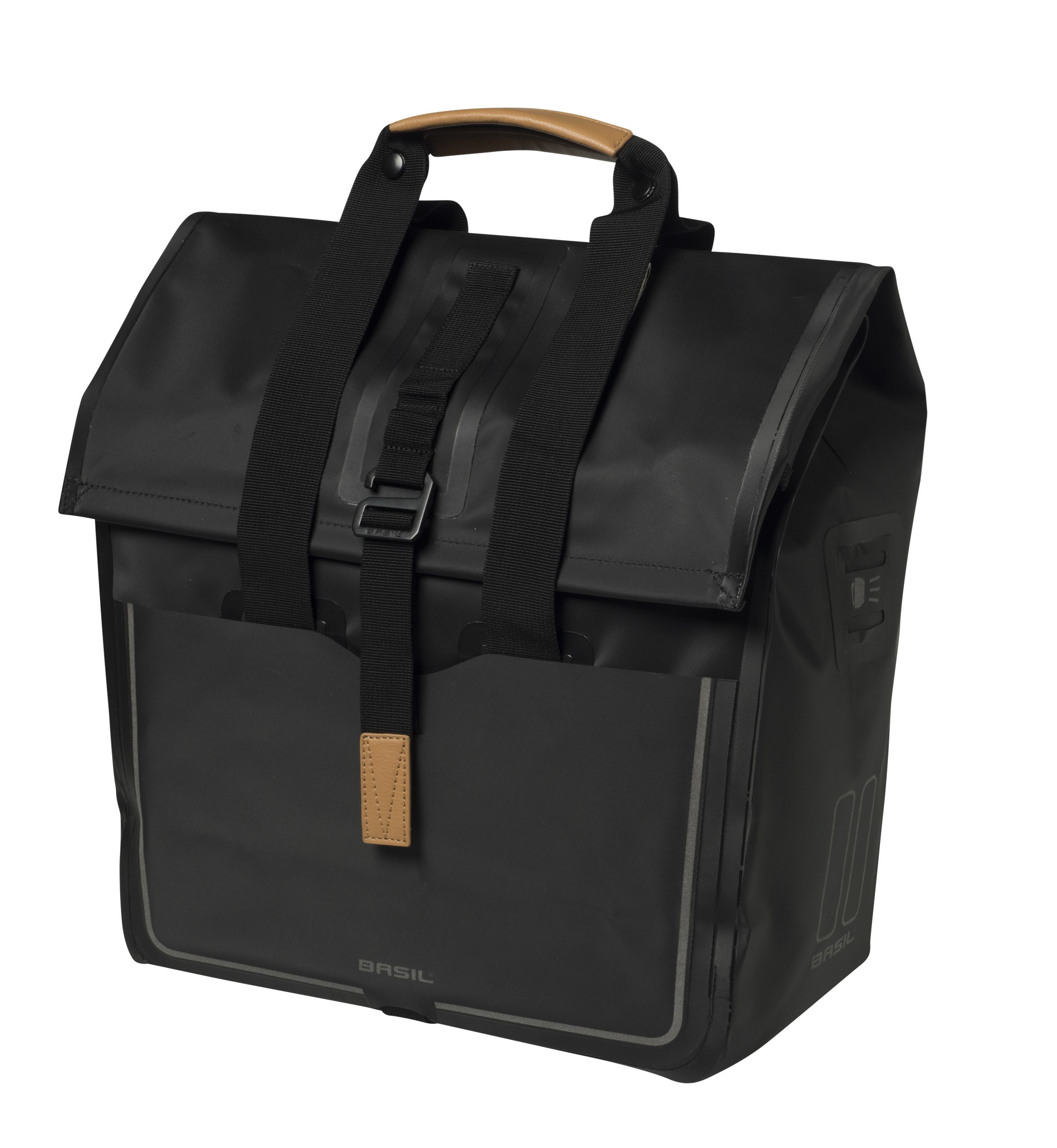 Basil shoppertas Urban dry matt black 25L
