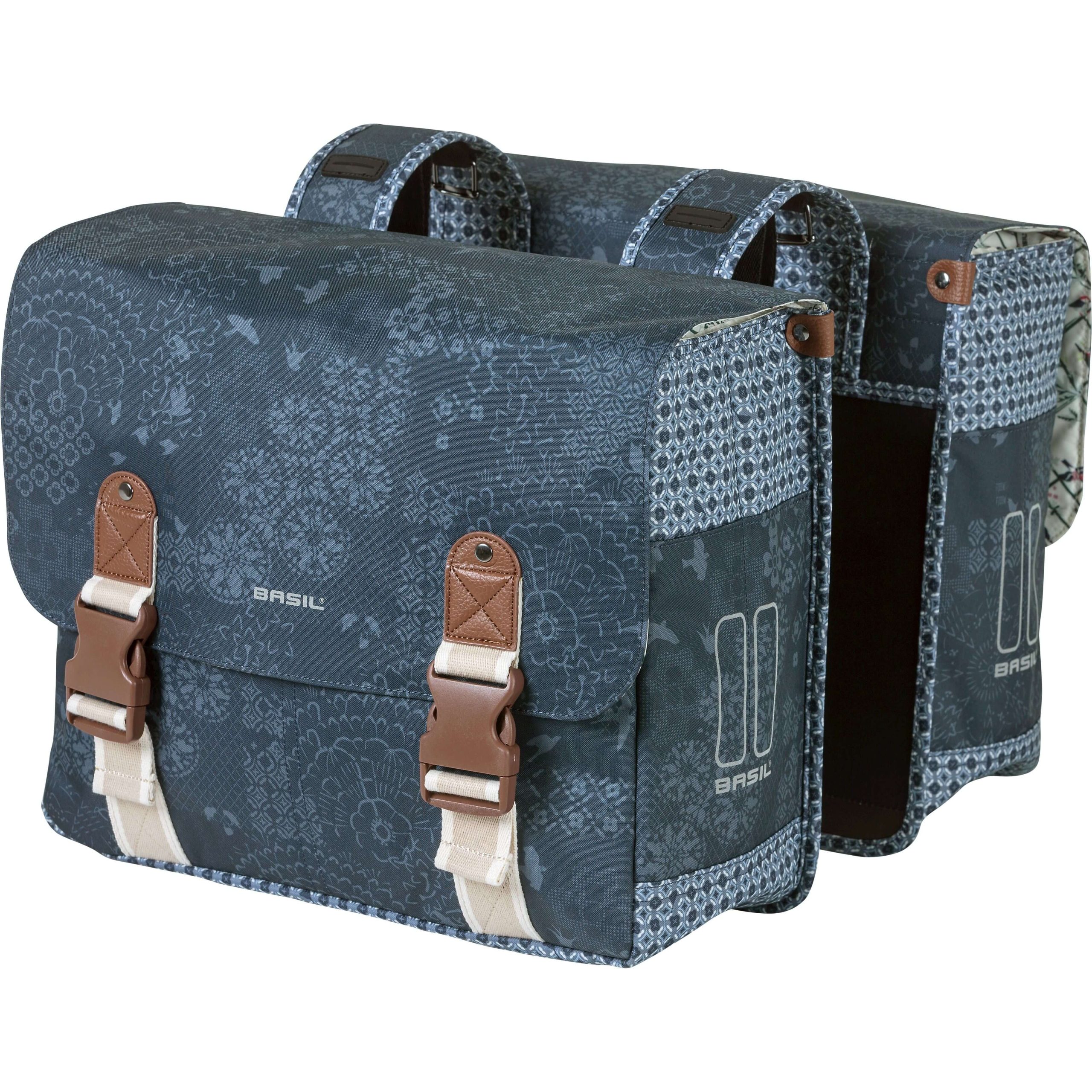 Basil fietstas dubbel Boheme indigo blue 35L