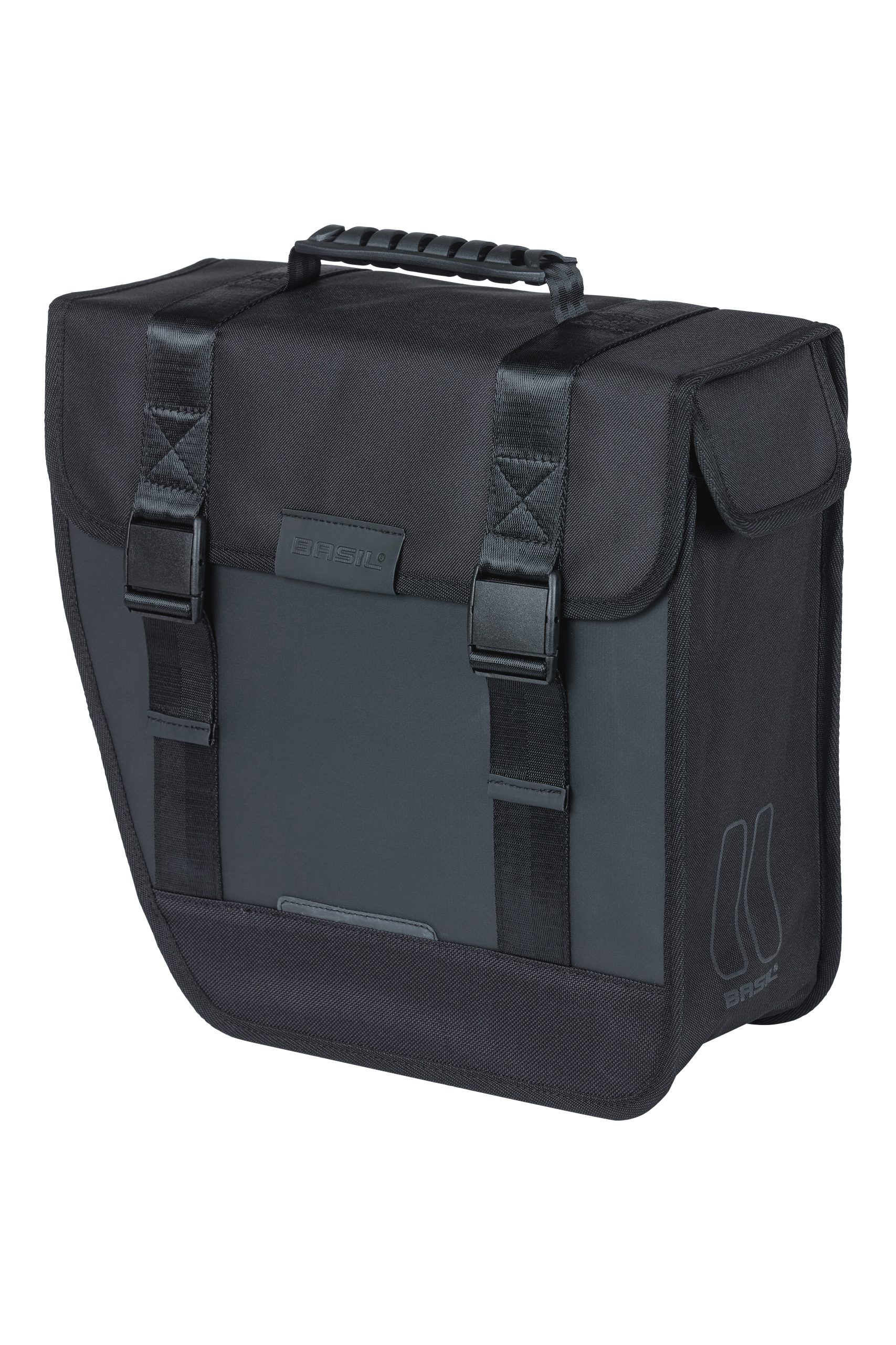 Basil fietstas enkel Tour Waterproof zwart Links 14L