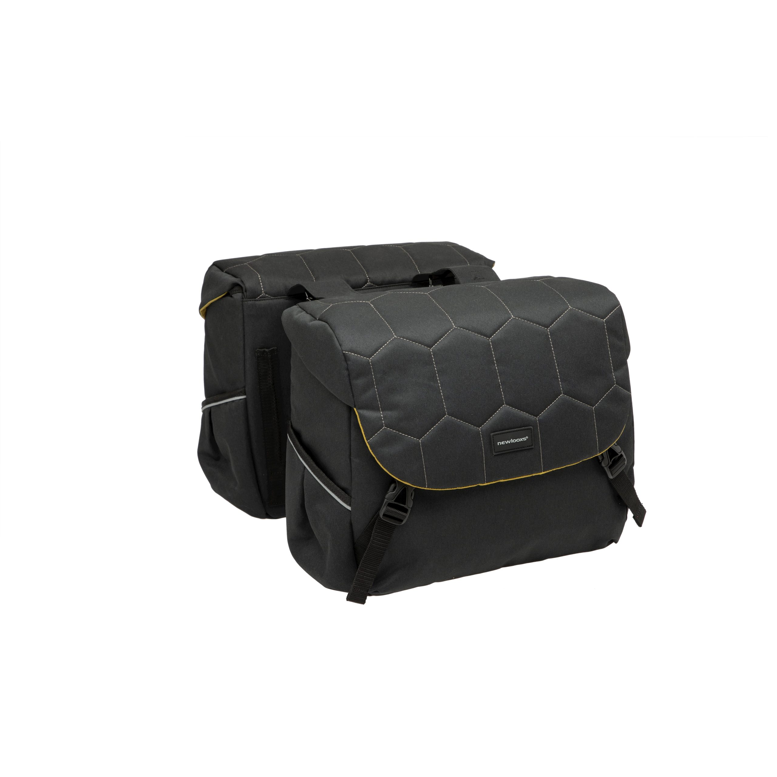 New Looxs fietstas dubbel Mondi Joy Quilted black 38L