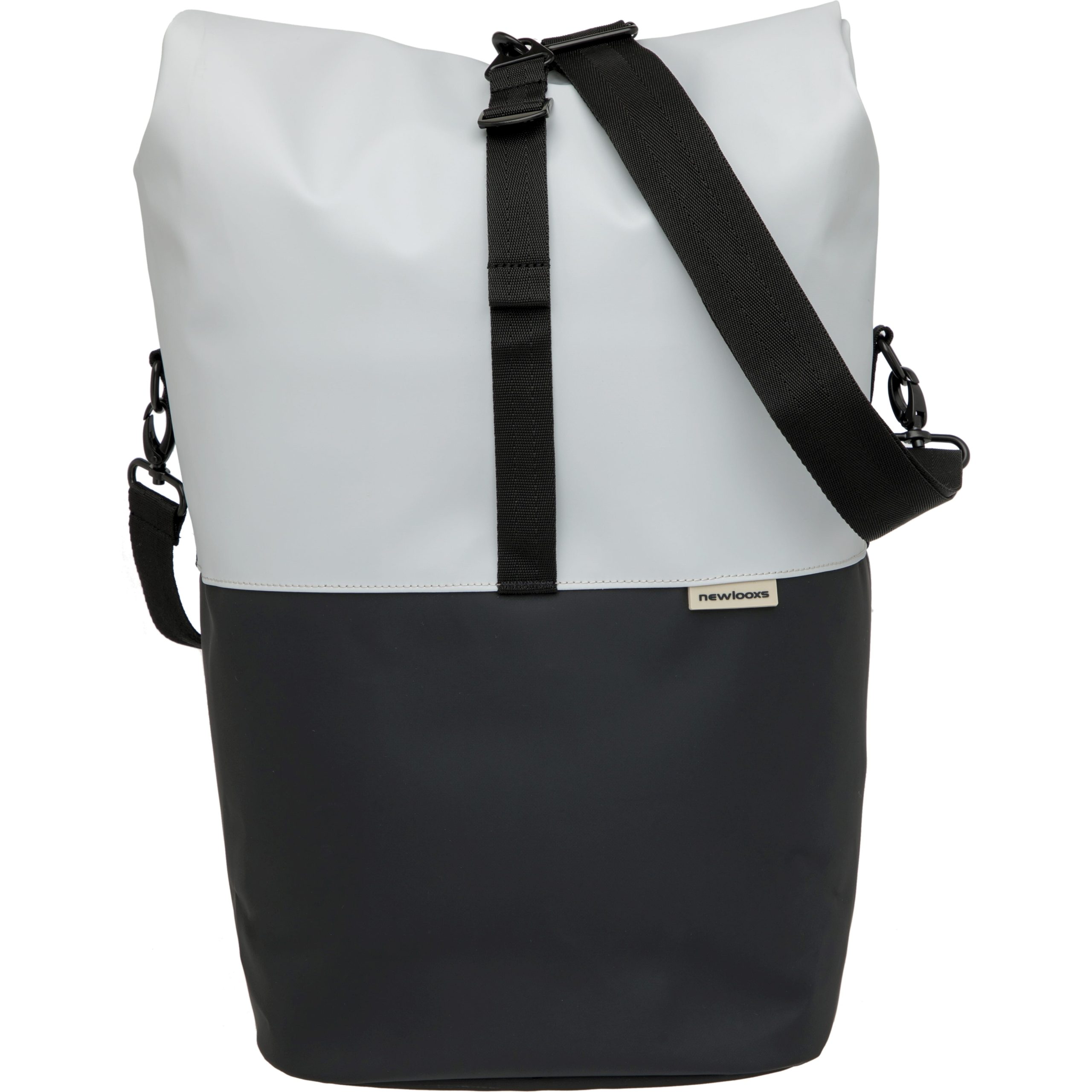 New Looxs fietstas enkel Nyborg lichtgrijs/zwart 17L