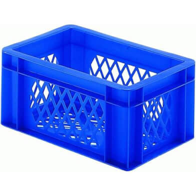 Fietskrat / bagagekrat mini blauw 30x20x14,5cm