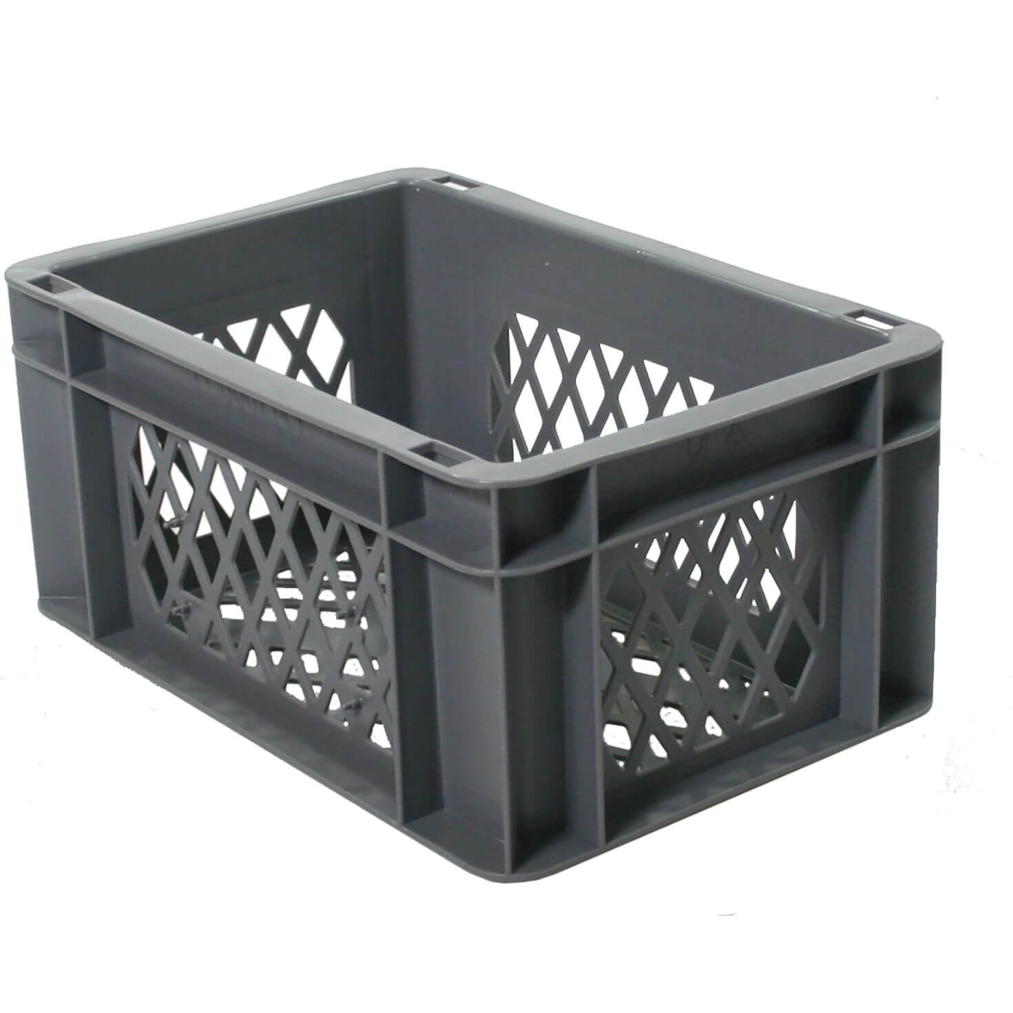 Fietskrat / bagagekrat mini grijs 30x20x14,5cm