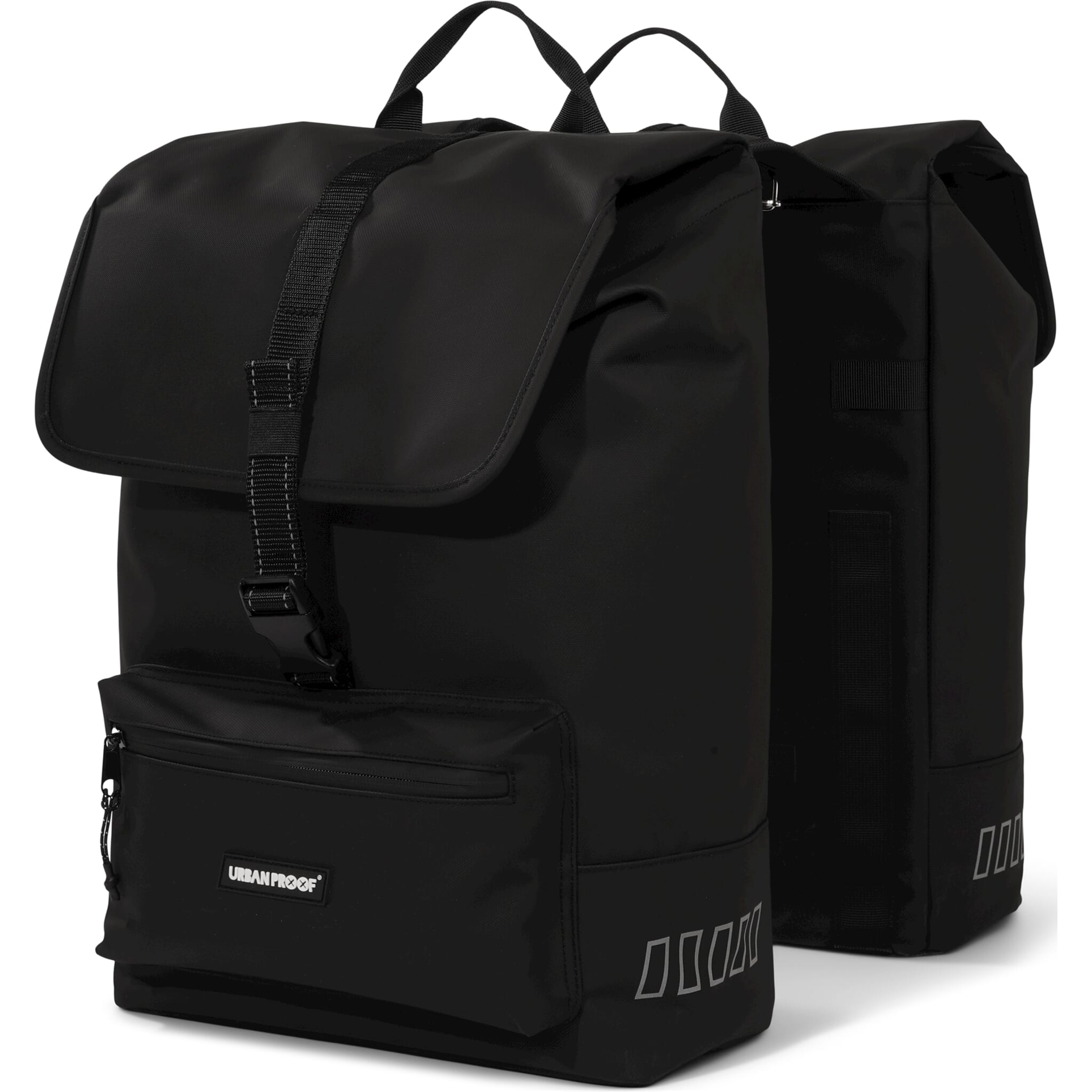 Urban Proof fietstas dubbel Cargo bag recycled zwart 38L