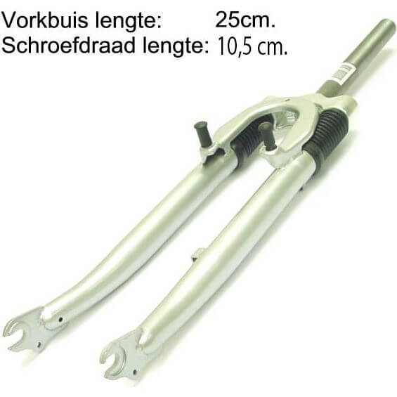 verende voorvork 28 1 1/8 draad zilver