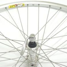Roland voorwiel 28 Ryde ZAC19 uitval zilver RVS spk