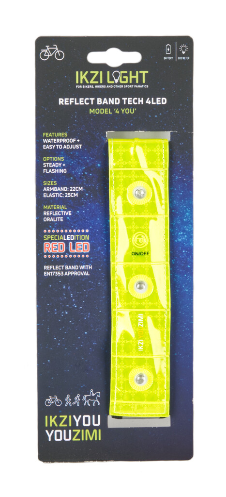 IKZI reflectie armband met 4 led