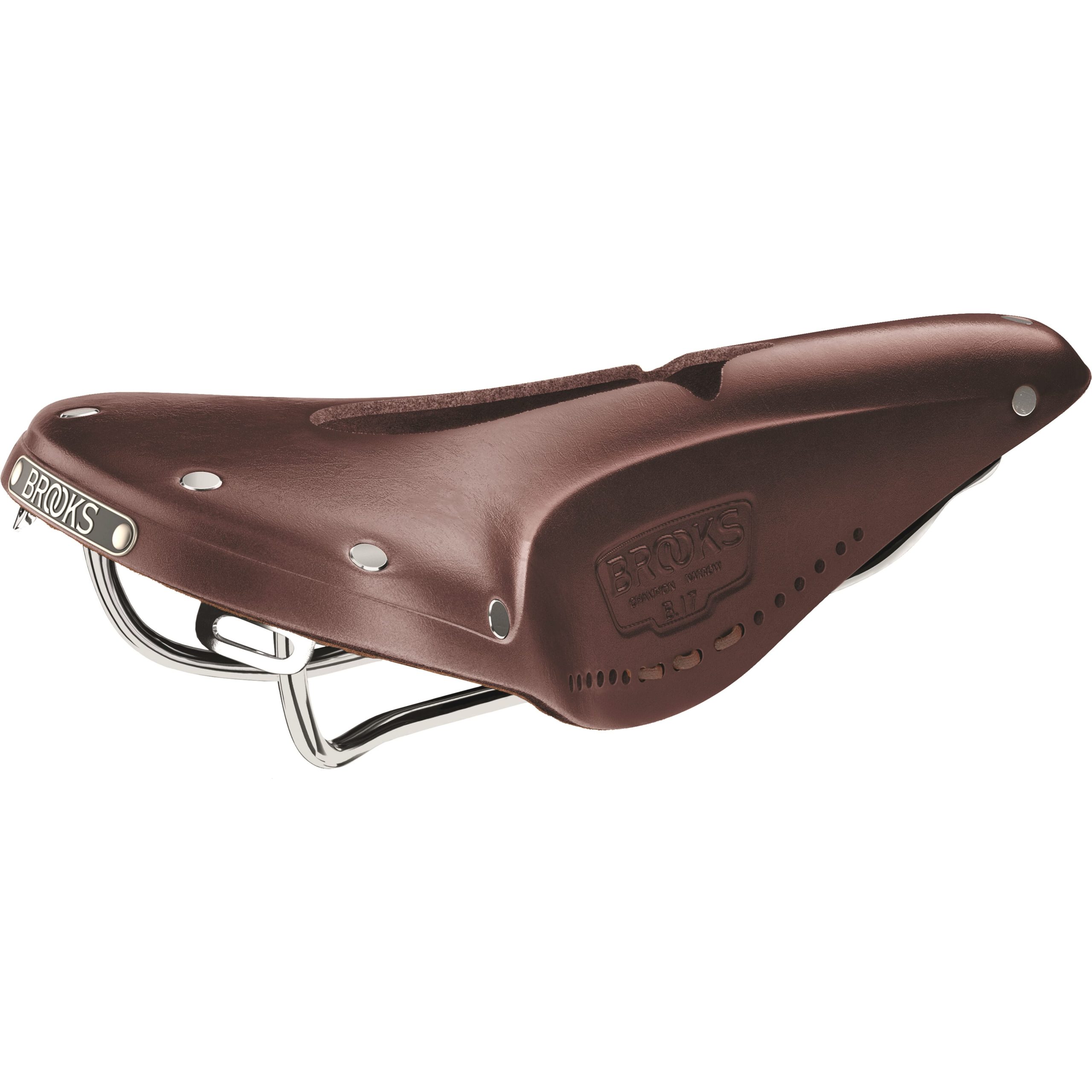 Brooks zadel B17 Narrow Carved Antique Brown
