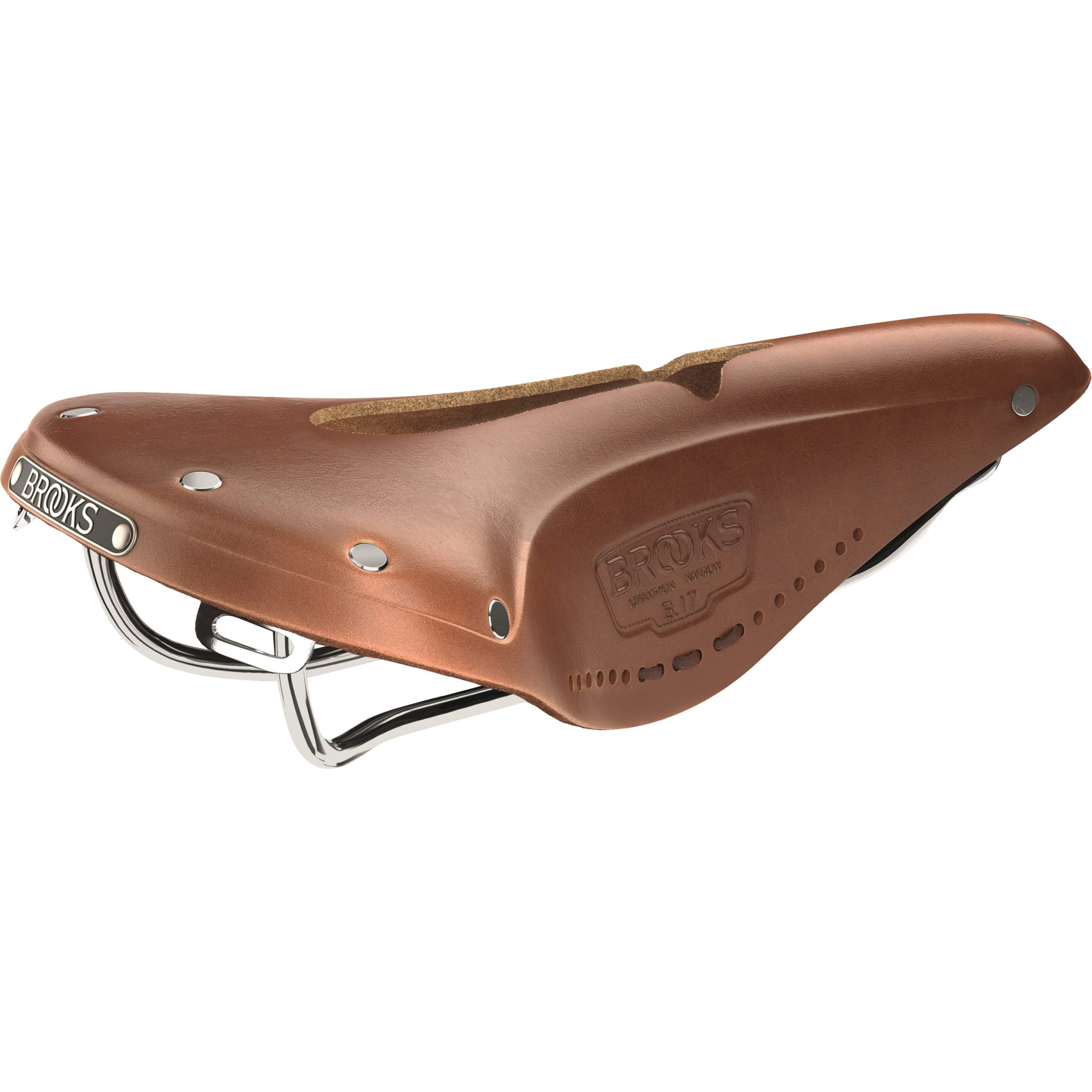 Brooks zadel B17 Narrow Carved Honey