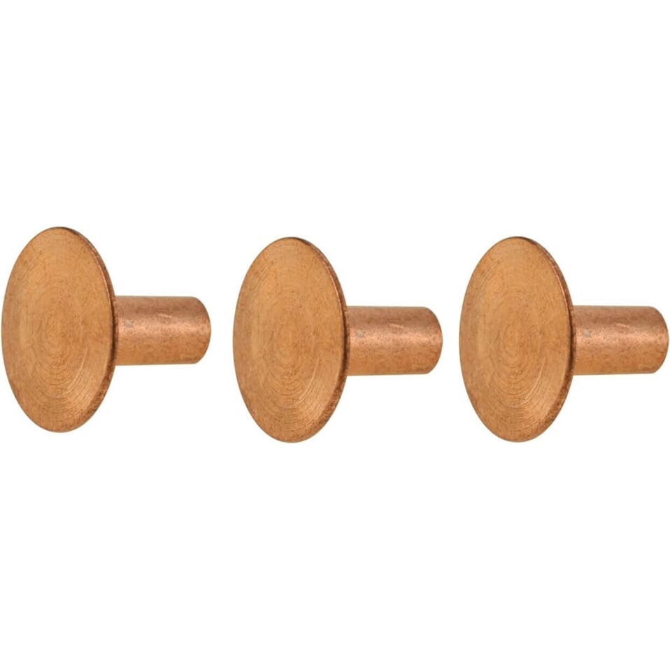 Brooks klinknagel copper rond 13mm (3stk)