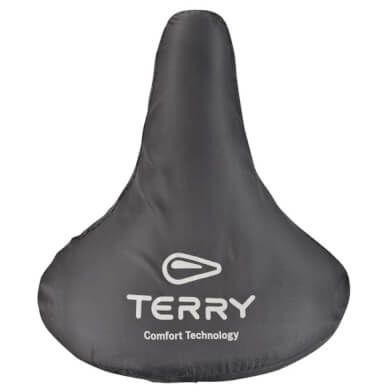 Terry regenhoes zadel/zadeldek L zw